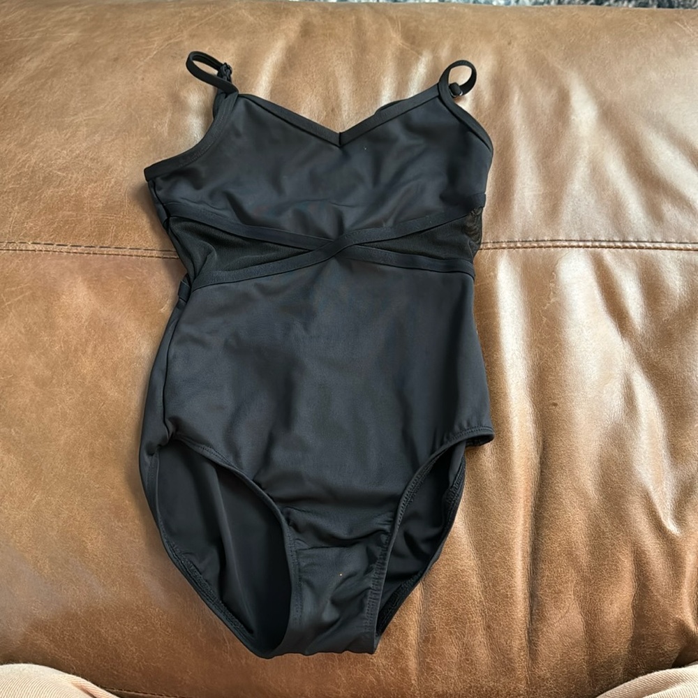 Black dance leotard